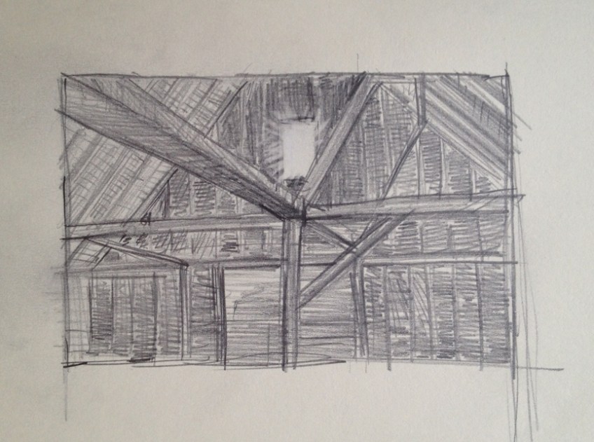 Barn Window Drawing