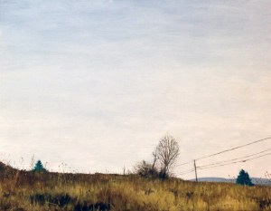 Lines :  Oil on Board. 14"x18"  2013