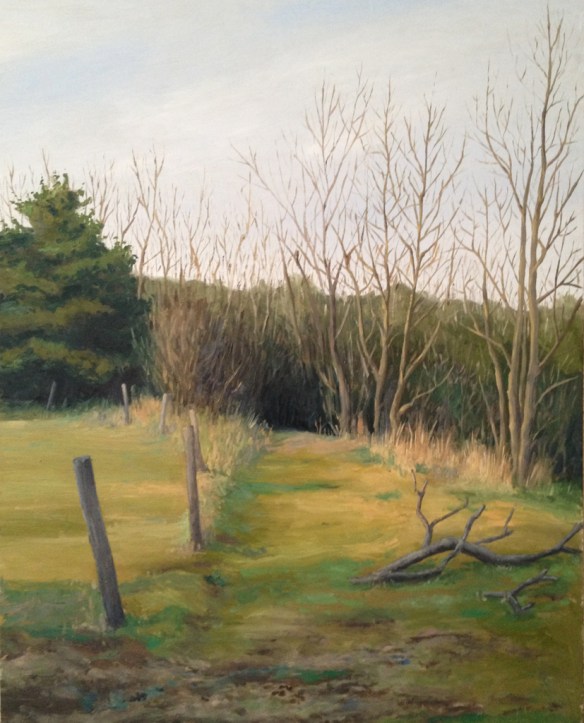A Path : Oil on Board, 14"x18"  2013