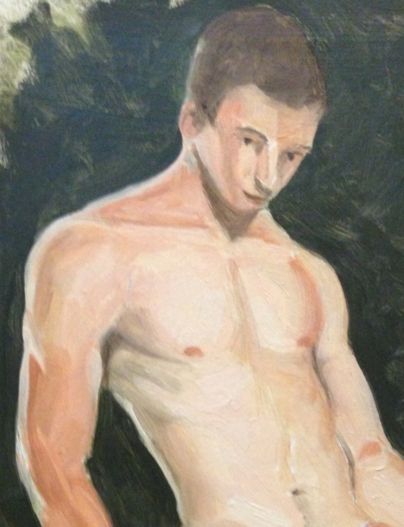 Last attempt and the best of you ignore the face. Oil on board 8"x10"