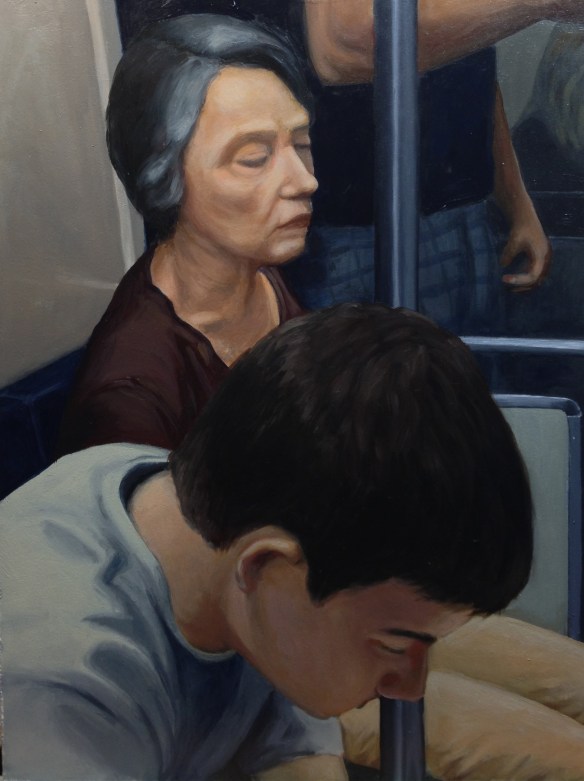 Travellers : Oil on board, 9"x12" 2013