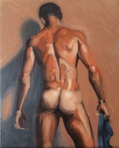 Figure Study : Oil on canvas board. 8"x10" 2014
