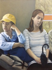 Travelers #3 : Oil on board, 9"x12" 2014