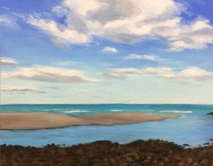 Cloud Study #2 : Oil on canvas board. 8"x10" 2014