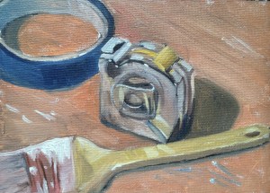 untitled sketch : Oil on canvasboard. 5"x7" 2015