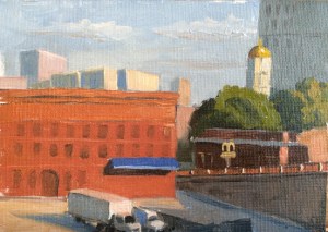 untitled sketch : Oil on canvasboard. 5"x7" 2015