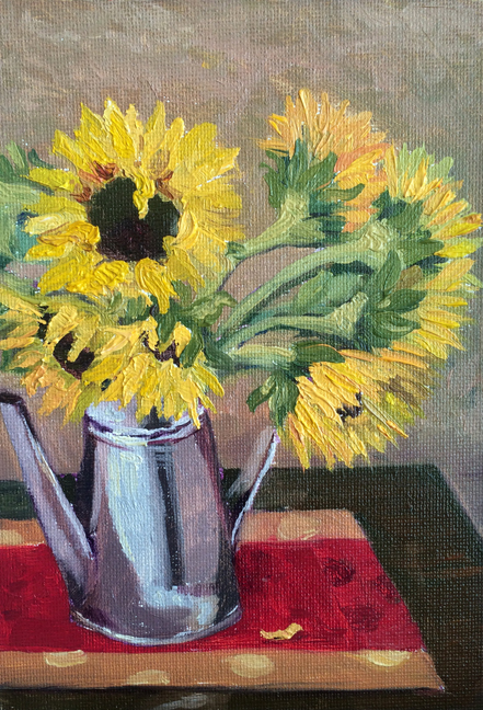 untitled sketch : Oil on canvasboard. 5"x7" 2015